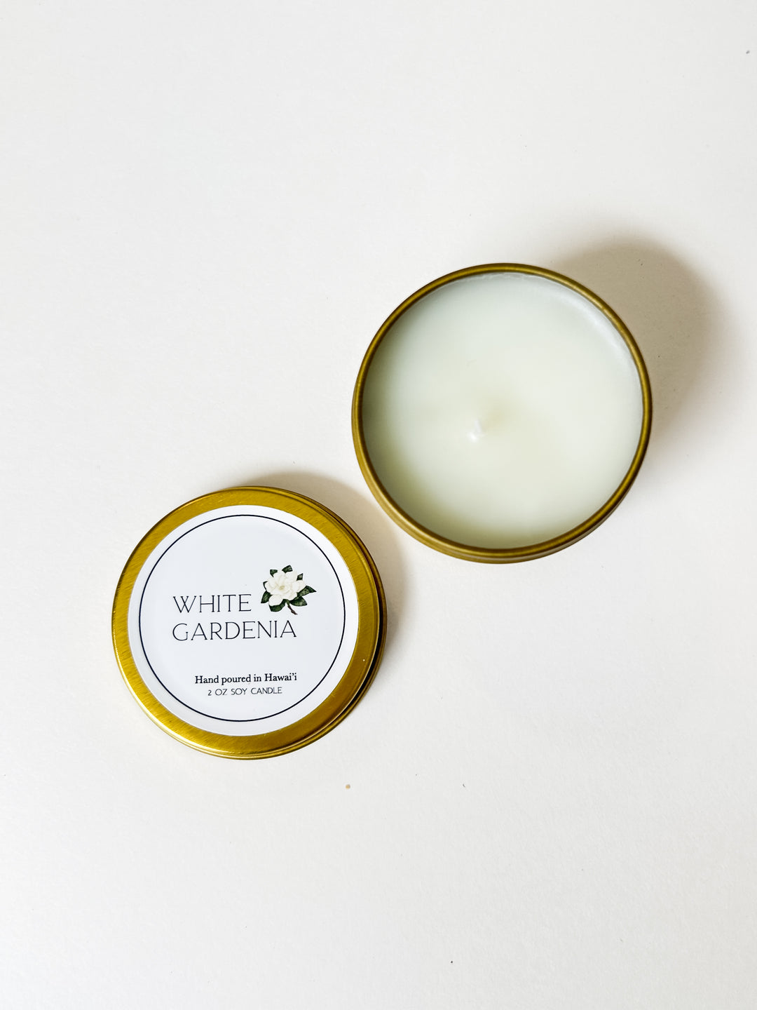 2 oz Candle / White Gardenia – Jules & Gem Hawaii
