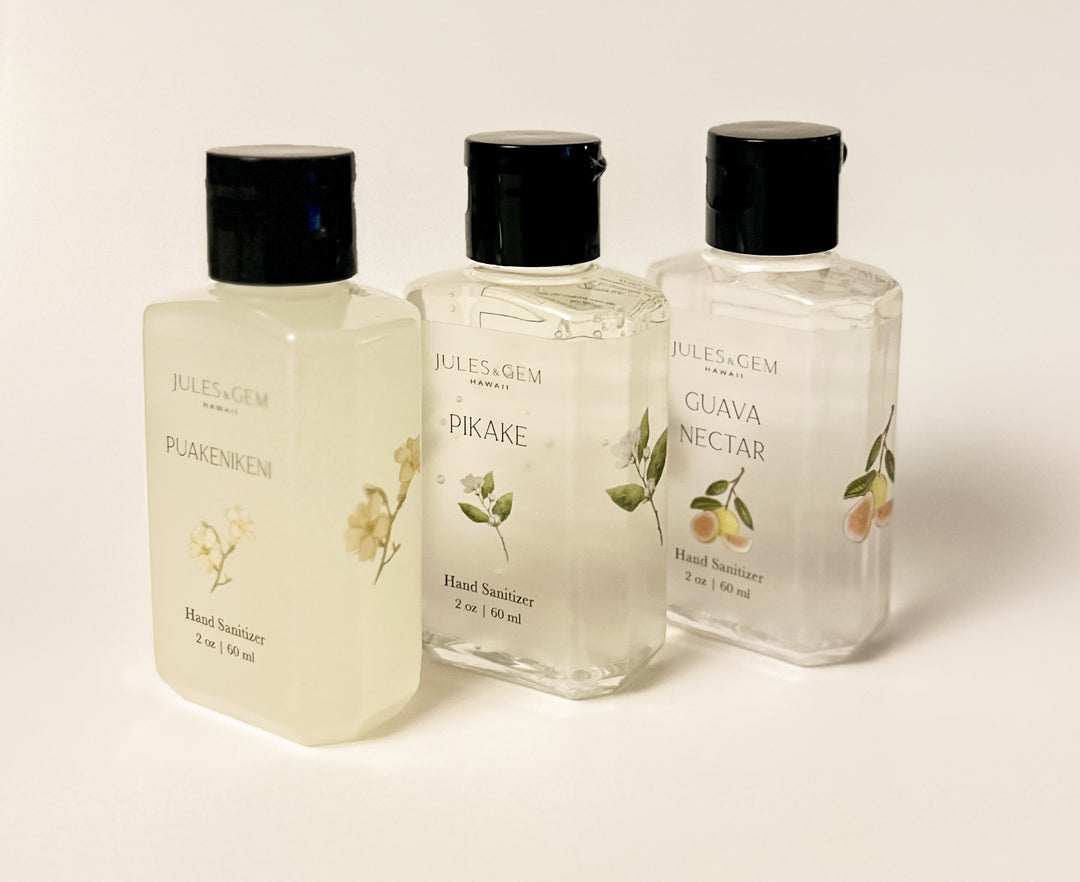 2 oz Pikake Gel Hand Sanitizer – Jules & Gem Hawaii